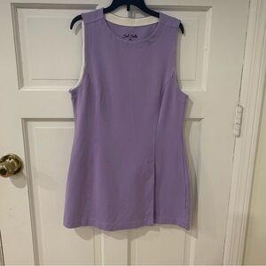 Women’s Bad Birdie Golf Dress Preppy Country Club Lavender Stretch Size Large